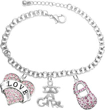 Love, Its A Girl, Adjustable Bracelet, Hypoallergenic, Safe-Nickel, Lead, Cadmium Free