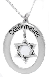 The Perfect Gift Jewish Confirmation Hypoallergenic Necklace, Safe-Nickel, Lead & Cadmium Free!