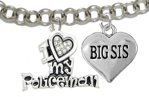 Policeman's, I Love My Policeman, Big Sis, Hypoallergenic, Safe-Nickel, Lead, Free