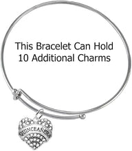 The Perfect Gift, Quinceanera Genuine Crystal Heart, Adjustable, Hypoallergenic Bracelet, Safe-Nickel, Lead & Cadmium Free!