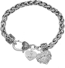 Te Amo Abuela Wheat Chain Bracelet, Hypoallergenic, Safe-Nickel, Lead, Cadmium Free