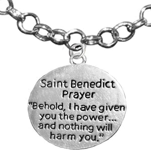 Saint Benedict Protective Charm, and Prayer, Protect Me from Harm, from Evil, from The Devil. Nickle, Lead Cadmium Free