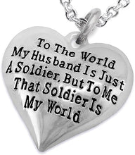 Army Wife, My Husband is My World, Hypoallergenic, Safe-Nickel, Lead, Cadmium Free