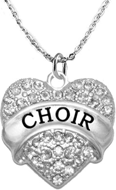 Choir Crystal Heart Necklace