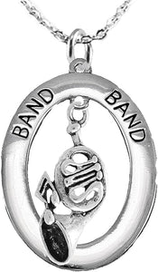 Orchestra-Band French Horn Player, Hypoallergenic Adjustable Necklace, Safe-Nickel, Lead Free