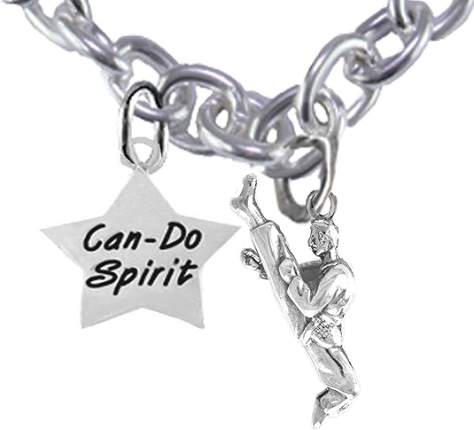 Martial Arts, Kickboxing, Karate Jewelry, Can Do Spirit, Necklace Hypoallergenic, Safe-Nickel,Lead,Cadmium Free
