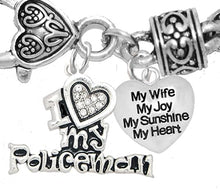 Policeman's, I Love My Policeman, My Wife, My Joy, Hypoallergenic, Safe-Nickel, Lead, Free