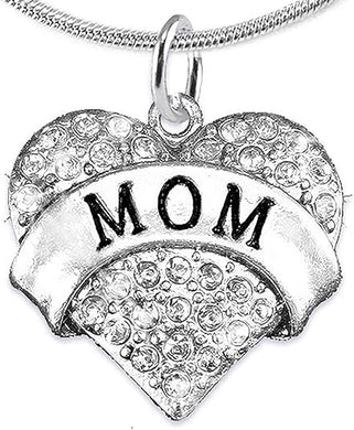 Mom Charm Necklace Adjustable, Hypoallergenic, Safe-Nickel, Lead & Cadmium Free!