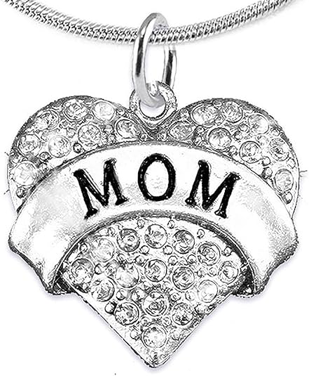 Mom Charm Necklace Adjustable, Hypoallergenic, Safe-Nickel, Lead & Cadmium Free!