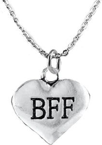 BFF, She is Special, Sterling Silver, Solid .925 Sterling, Not Plated Or Coated, 18 Inch Necklace, Charm, Nickel, Lead, Cadmium Free. Fast,
