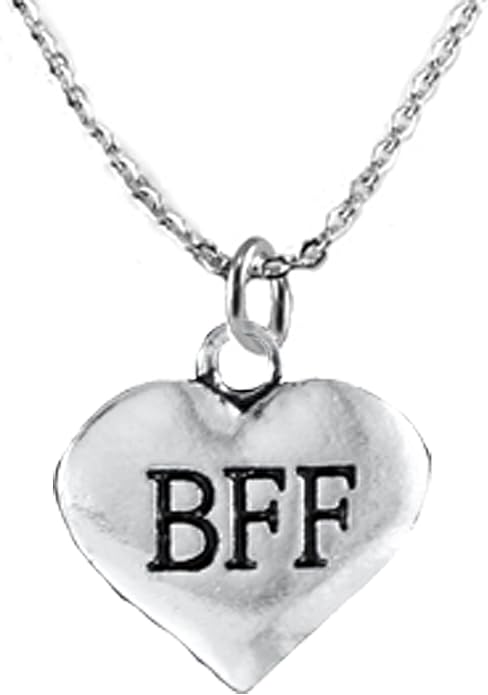 BFF, She is Special, Sterling Silver, Solid .925 Sterling, Not Plated Or Coated, 18 Inch Necklace, Charm, Nickel, Lead, Cadmium Free. Fast,