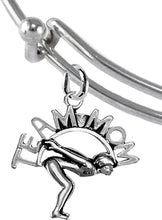 Team Mom, Swimming, Adjustable Charm Bracelet, Hypoallergenic, Safe-Nickel Free, No Poisonous Lead Or Cadmium