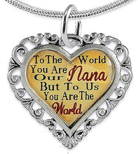 Grandma Heart Charm Necklace Hypoallergenic, Adjustable, Safe, Nickel, Lead & Cadmium Free!