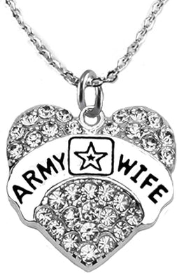 The Perfect Gift Army Wife Hypoallergenic Adjustable Necklace, Safe-Nickel, Lead, Cadmium Free