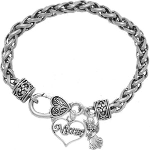 Nurse, RN, LPN, You Are An Angel, Bracelet, Hypoallergenic, Safe-Nickel, Lead, Free