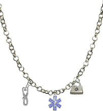 EMT, Paramedic, Adjustable Charm Necklace, Hypoallergenic, Safe-Nickel, Lead, Free
