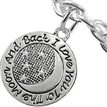 Mother's Day Jewelry, Mom Jewelry, Grandma Jewelry, I Love You To The Moon And Back Bracelet Hypoallergenic-Safe, Nickel, Lead & Cadmium Free