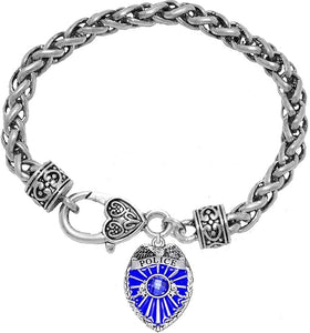 Nickle Free, No Poisonious Toxic Lead Or Cadmium Metal, Policeman Badge Bracelet Hypoallergenic
