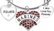 Marine Abuela, I Will Love You Forever, Hypoallergenic, Safe-Nickel Free, No Poisonous Lead Or Cadmium