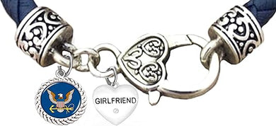 Navy Girlfriend Bracelet, Navy Bracelet, US Navy Bracelet, Navy Jewelry, Hypoallergenic-Safe, No Nickel, Lead, Or Poisonous Cadmium In Bracelet