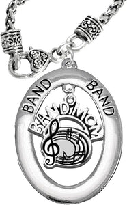 Band Mom, Hypoallergenic Adjustable Necklace, Safe-Nickel, Lead and Cadmium Free