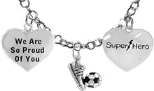 Soccer, We Are So Proud Of You, Super Hero, " Soccer Player Jewelry" Adjustable Necklace Hypoallergenic, Safe-Nickel, Lead Free