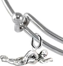 Team Mom, Swimming, Adjustable Charm Bracelet, Hypoallergenic, Safe-Nickel Free, No Poisonous Lead Or Cadmium