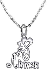 Air Force, I Love My Airman, Adjustable Necklace Hypoallergenic, Safe-Nickel, Lead, Cadmium Free