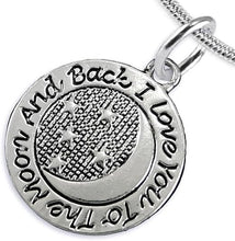 Mother's Day Jewelry, Mom Jewelry, Grandma Jewelry, I Love You To The Moon And Back Adjustable Neck Hypoallergenic-Safe, Nickel, Lead, Free