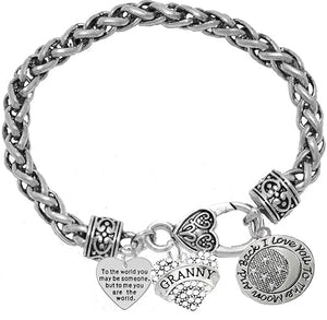 Mother's Day Jewelry, Mom, Jewelry, Grandma Jewelry Granny Bracelet, Hypoallergenic, Safe-Nickel, Lead, Free