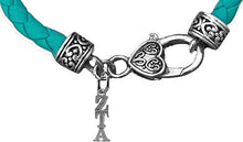 Zeta Tau Alpha,Vintage Antique Genuine Leather Turquoise Bracelet, Hypoallergenic, Safe-No Nickel, No Lead, And No Poisonous Cadmium, Authorized Sorority Jewelry Manufacturer