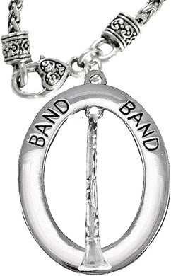Band Clairinet Player Hypoallergenic Adjustable Necklace, Safe-Nickel, Lead Free