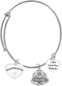 Airman Granddaughter, I Will Love You Forever, Hypoallergenic, Safe-Nickel Free, No Poisonous Lead Or Cadmium