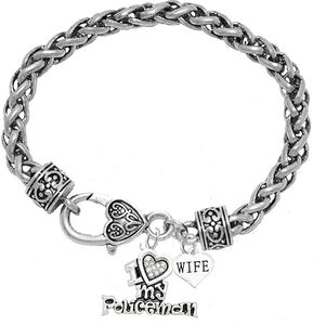 Policeman's, I Love My Policeman, Mom, Hypoallergenic, Safe-Nickel, Lead, Free