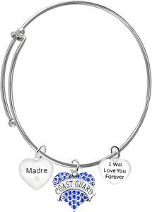 Coast Guard Madre, I Will Love You Forever, Hypoallergenic, Safe-Nickel Free, No Poisonous Lead Or Cadmium