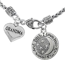 Grandma and I Love You to The Moon and Back Necklace Hypoallergenic, Safe-Nickel, Lead & Cadmium Free