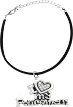 Policeman's, I Love My Policeman, Adjustable Black Suede Bracelet, Hypoallergenic, Safe-Nickel, Lead, Free