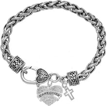 Caregiver, Nurse, RN, LPN, High Polished Cross, Bracelet, Hypoallergenic, Safe-Nickel, Lead, Free