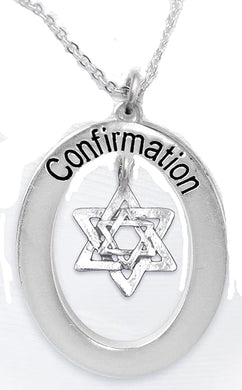 The Perfect Gift Jewish Confirmation Hypoallergenic Necklace, Safe-Nickel, Lead & Cadmium Free!