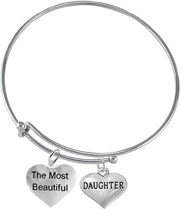 The Most Beautiful Daughter, Adjustable, Hypoallergenic, Safe-Nickel, Lead, Cadmium Free