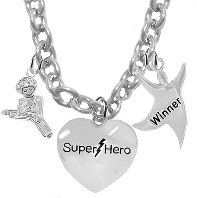 Children's Martial Arts, Kickboxing, Karate Jewelry, Winner, Super Hero, Adjustable Necklace, Hypoallergenic, Children's Safe-Nickel, Lead And Cadmium Free