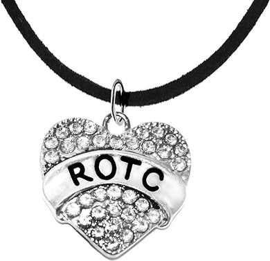 ROTC, Adjustable Black Suede Necklace, Hypoallergenic Safe-Nickel, Lead And Cadmium Free