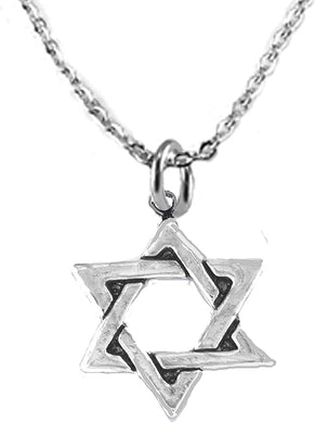 Petite Small Star Of David Necklace, Adjustable 18-21 Inch Cable Chain Necklace, Nickel, Lead, And Poisonous Cadmium Free-Hypoallergenic