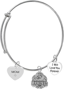 Mom, I Will Love You Forever, Marine Hypoallergenic, Safe-Nickel Free, No Poisonous Lead Or Cadmium