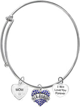 Mom, I Will Love You Forever, Air Force Hypoallergenic, Safe-Nickel Free, No Poisonous Lead Or Cadmium