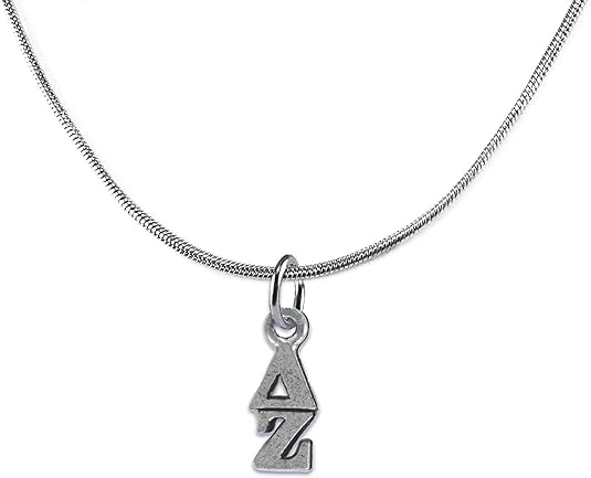 Delta Zeta Lavaliere/Necklace, Adjustable, Licensed Sorority Jewelry Manufacturer, Hypoallergenic, Safe-No Nickel, No Lead, And No Poisonous Cadmium