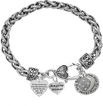 Mother's Day Jewelry, Mom, Jewelry, Grandma Jewelry, "Amazing Women" Bracelet, Hypoallergenic, Safe-Nickel, Lead, Free