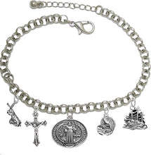 Saint Benedict Crucifix-Mary with Christ Child, Prayer, Calvary, Protect Me from Harm, from Evil, from The Devil. Nickle, Lead Cadmium Free