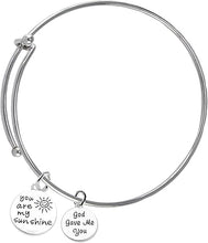 You Are My Sunshine, God Gave Me You, Hypoallergenic Adjustable Miracle Wire Bracelet, Safe-Nickel, Lead And Cadmium Free