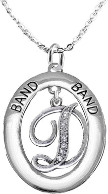 School Band, Music, Orchestra Jewelry, Hypoallergenic Adjustable Necklace, Safe-Nickel, Lead and Cadmium Free (Crystal D)